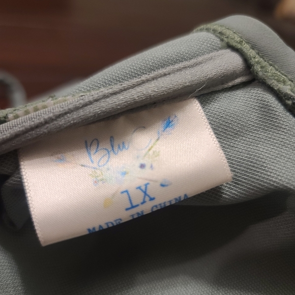 BluC Bohemian Fringe One Piece Swimsuit Plus Size 1X - Picture 9 of 9